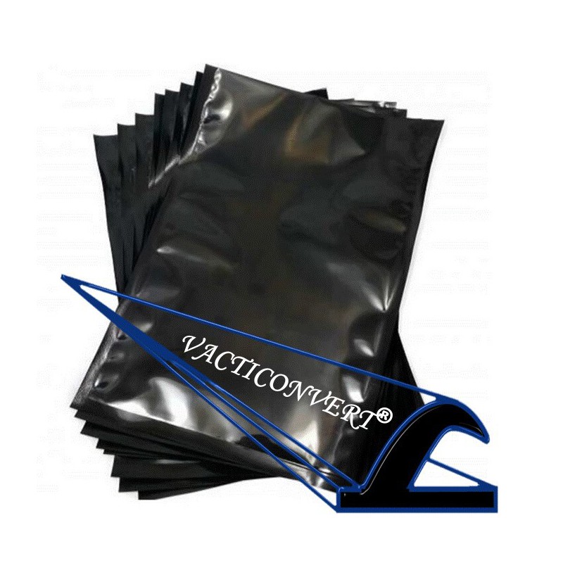 20X30 Pack 100 bolsas NEGRAS LISAS + 110 VACTICONVERT®